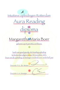Aura Reading Diploma