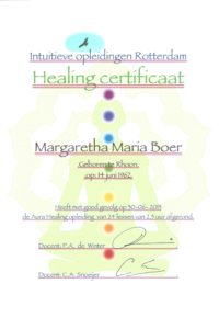 Healing Certificaat